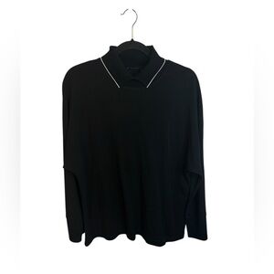 Cop.Copine Black Collared Mursi Top
